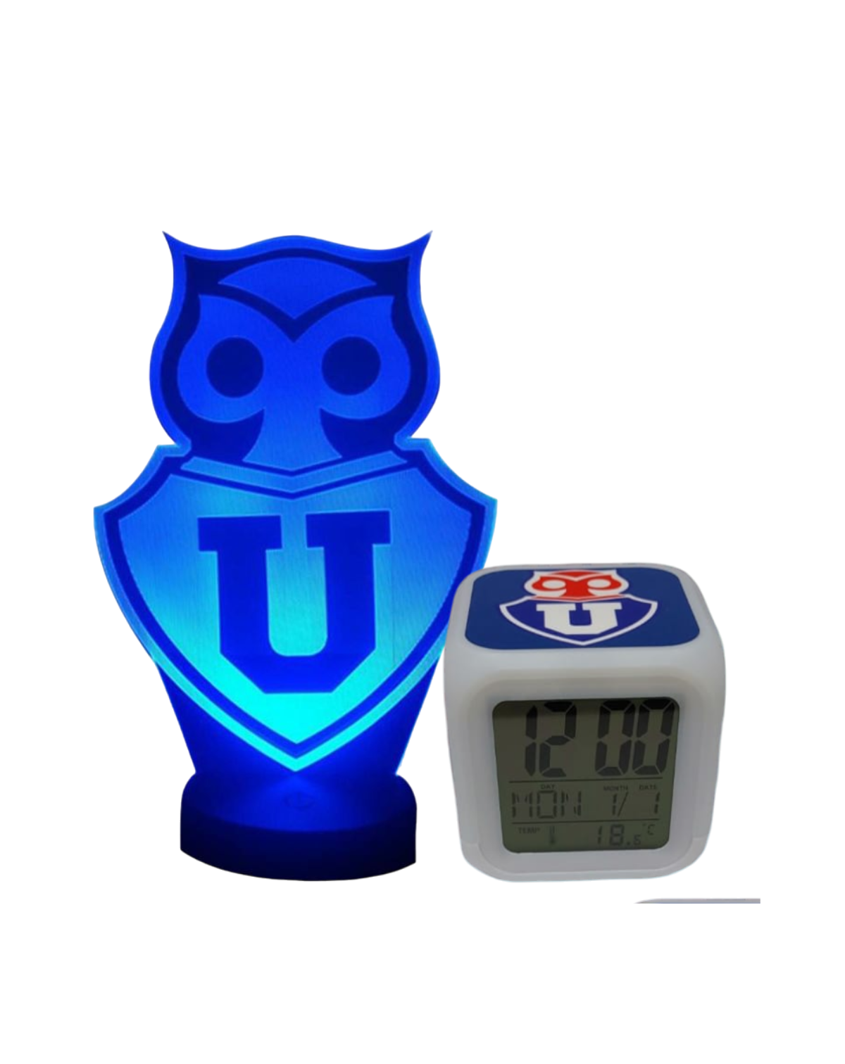 Lampra Led 3d Mas Reloj Despertado Led de U de Chile