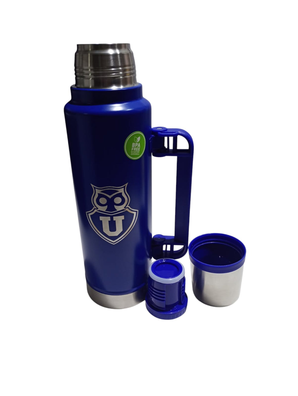 Termo de 1.5 Litros Mas Mate de Acero de U de Chile